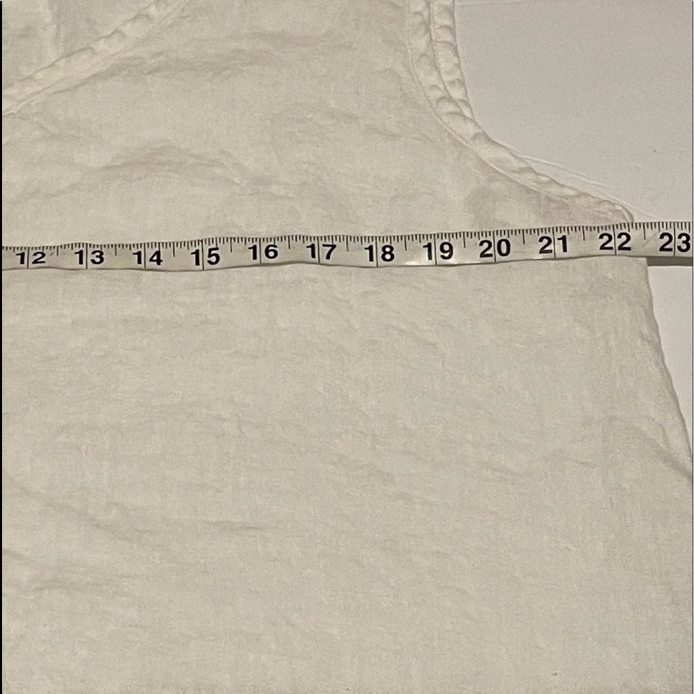 Flax White Linen Tank Top - Picture 5 of 6